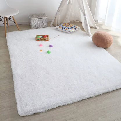 Plush Carpet for Living Room Sofa Floor Cushions Modern Soft Fluffy Home Rug for Children'S Bedroom Play Carpet Christmas Gifts