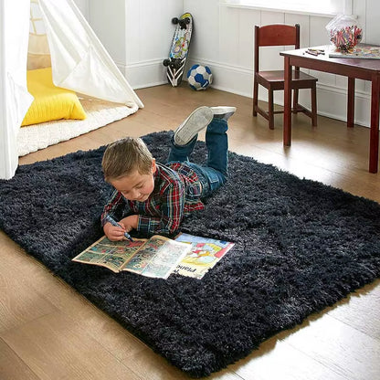 Plush Carpet for Living Room Sofa Floor Cushions Modern Soft Fluffy Home Rug for Children'S Bedroom Play Carpet Christmas Gifts